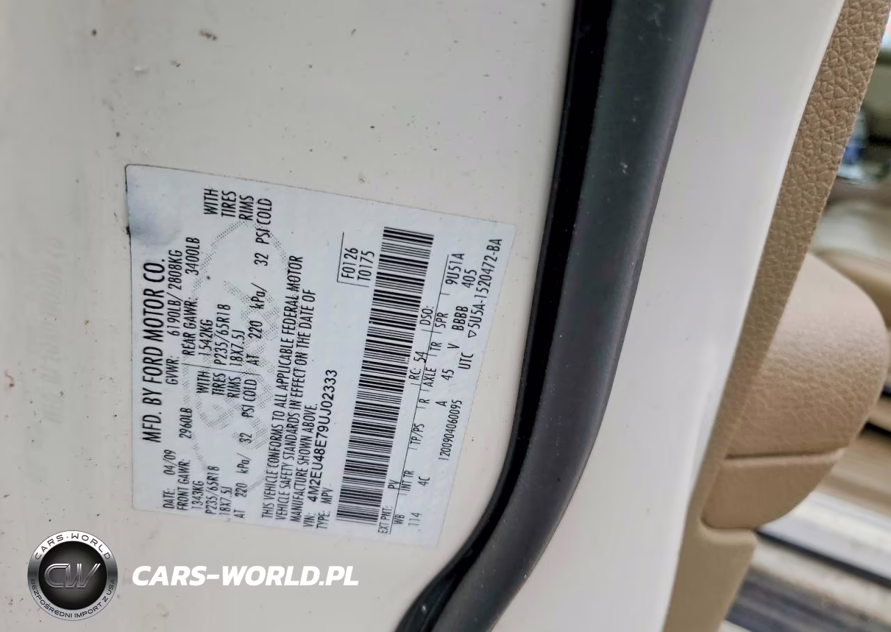 2009 Mercury Mountaineer Premier VIN:4M2EU48E79UJ02333 - 12