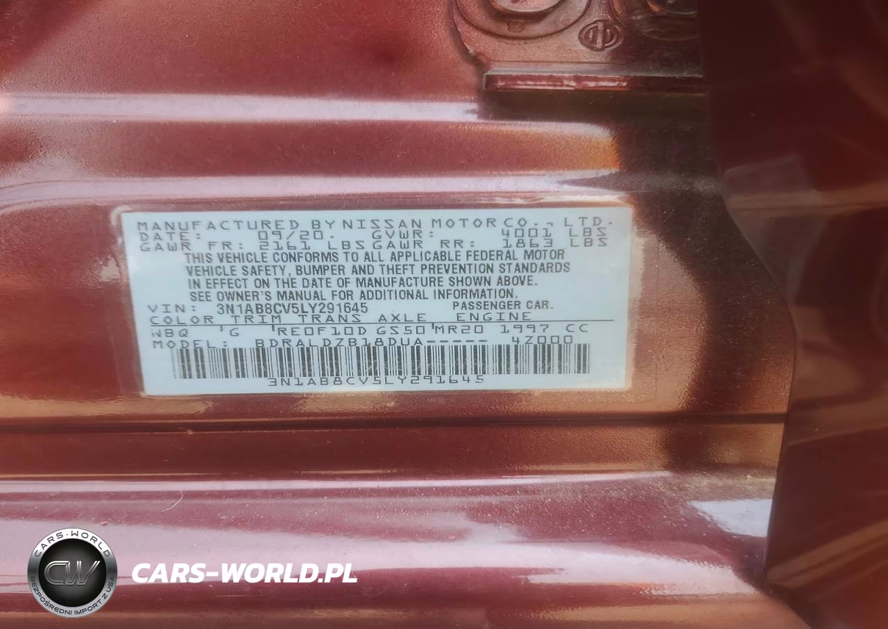 2020 Nissan Sentra Sv VIN:3N1AB8CV5LY291645 - 12