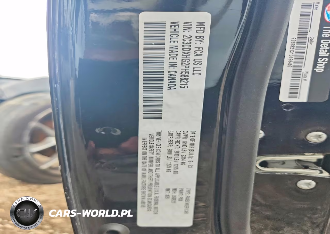 2023 Dodge Charger Gt VIN:2C3CDXHG2PH588215 - 12
