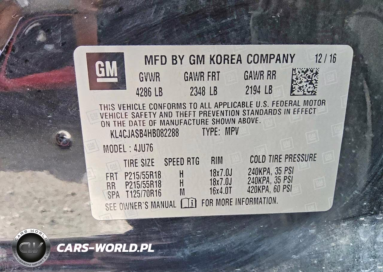 2017 Buick Encore Preferred VIN:KL4CJASB4HB082288 - 13