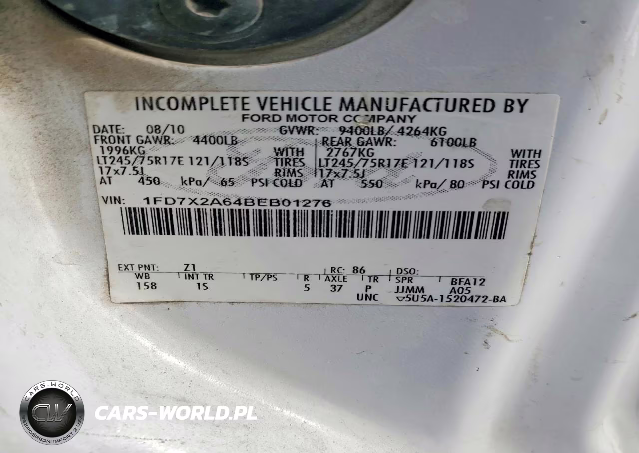 2011 Ford F250 Super Duty VIN:1FD7X2A64BEB01276 - 13
