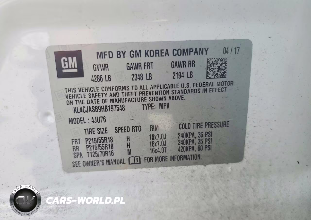 2017 Buick Encore Preferred VIN:KL4CJASB9HB197548 - 12