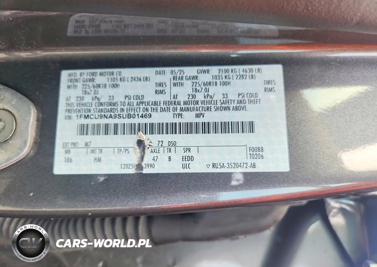 2025 Ford Escape St Line Select VIN:1FMCU9NA9SUB01469 - 13