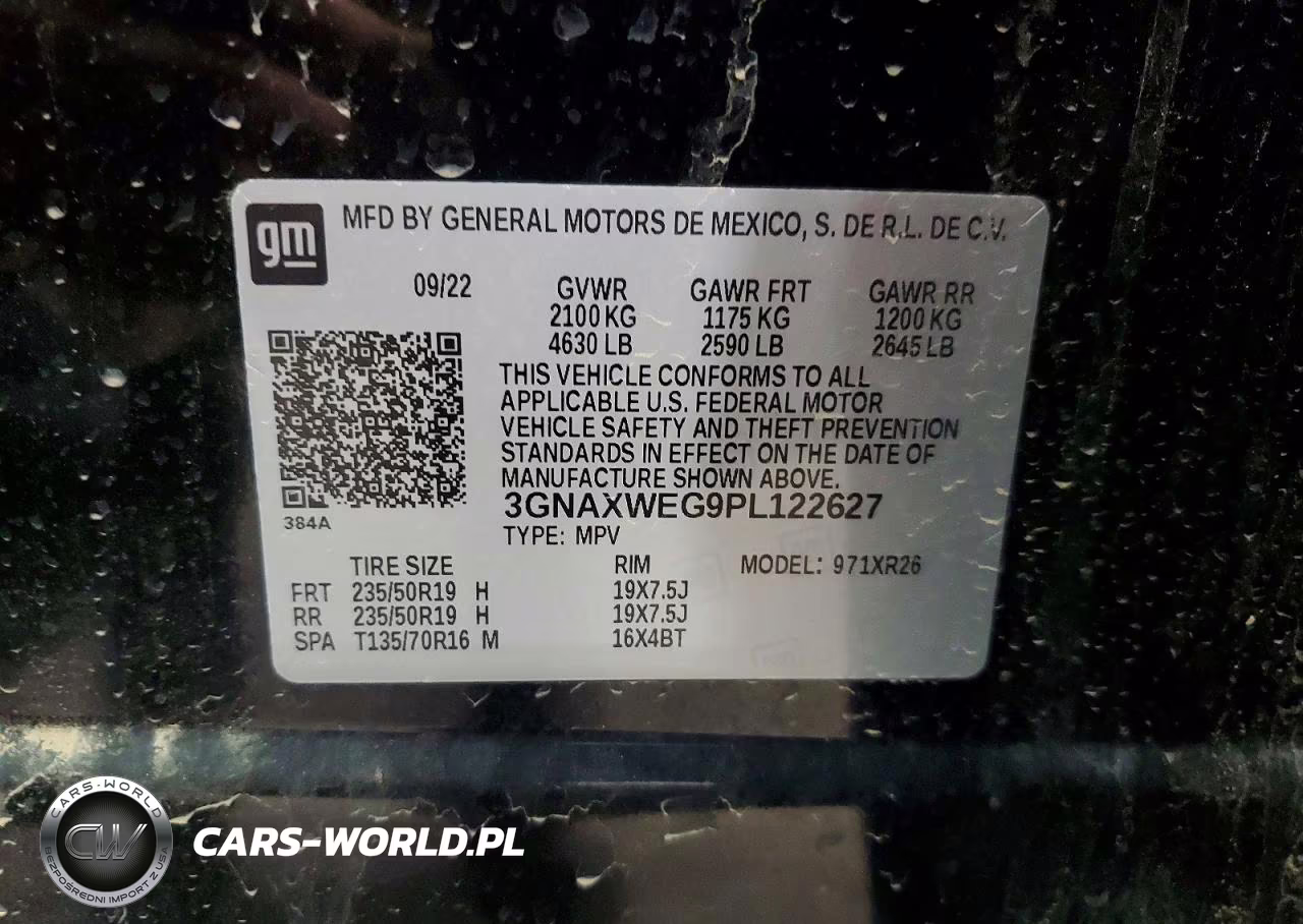 2023 Chevrolet Equinox Rs VIN:3GNAXWEG9PL122627 - 12