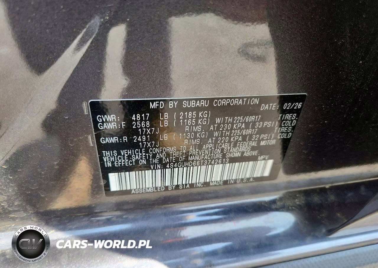 2026 Subaru Crosstrek Premium VIN:4S4GUHD66T3742613 - 13