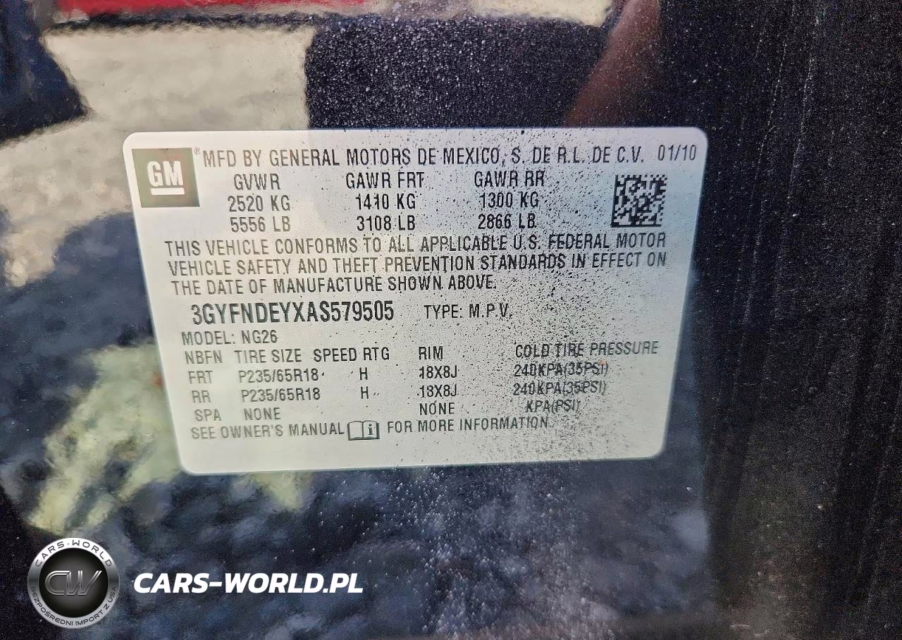 2010 Cadillac Srx Luxury Collection VIN:3GYFNDEYXAS579505 - 13