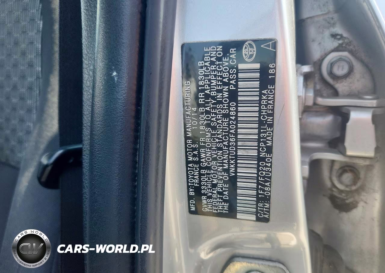 2015 Toyota Yaris VIN:VNKKTUD36FA024860 - 12