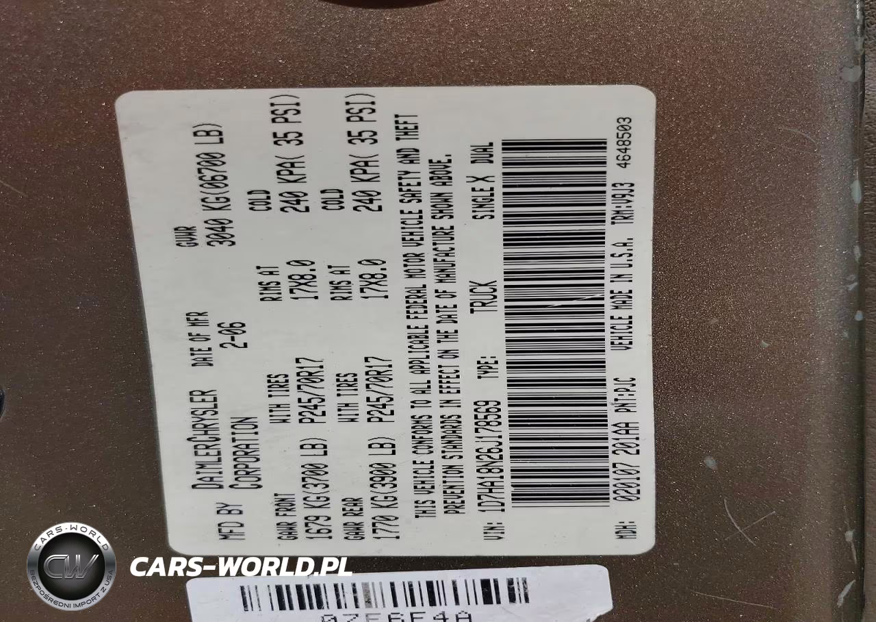 2006 Dodge Ram 1500 St VIN:1D7HA18N26J178569 - 14