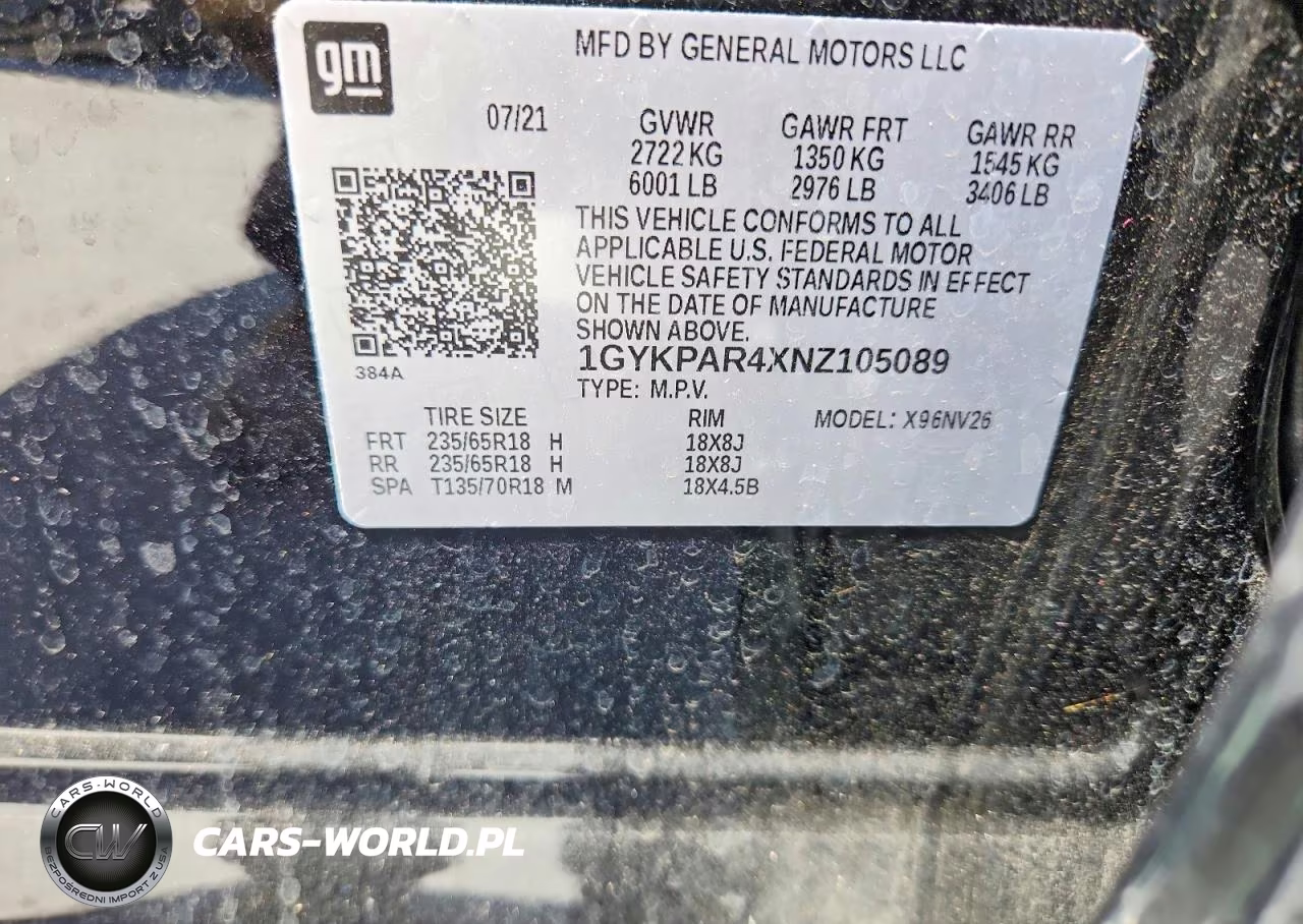 2022 Cadillac Xt6 Luxury VIN:1GYKPAR4XNZ105089 - 13