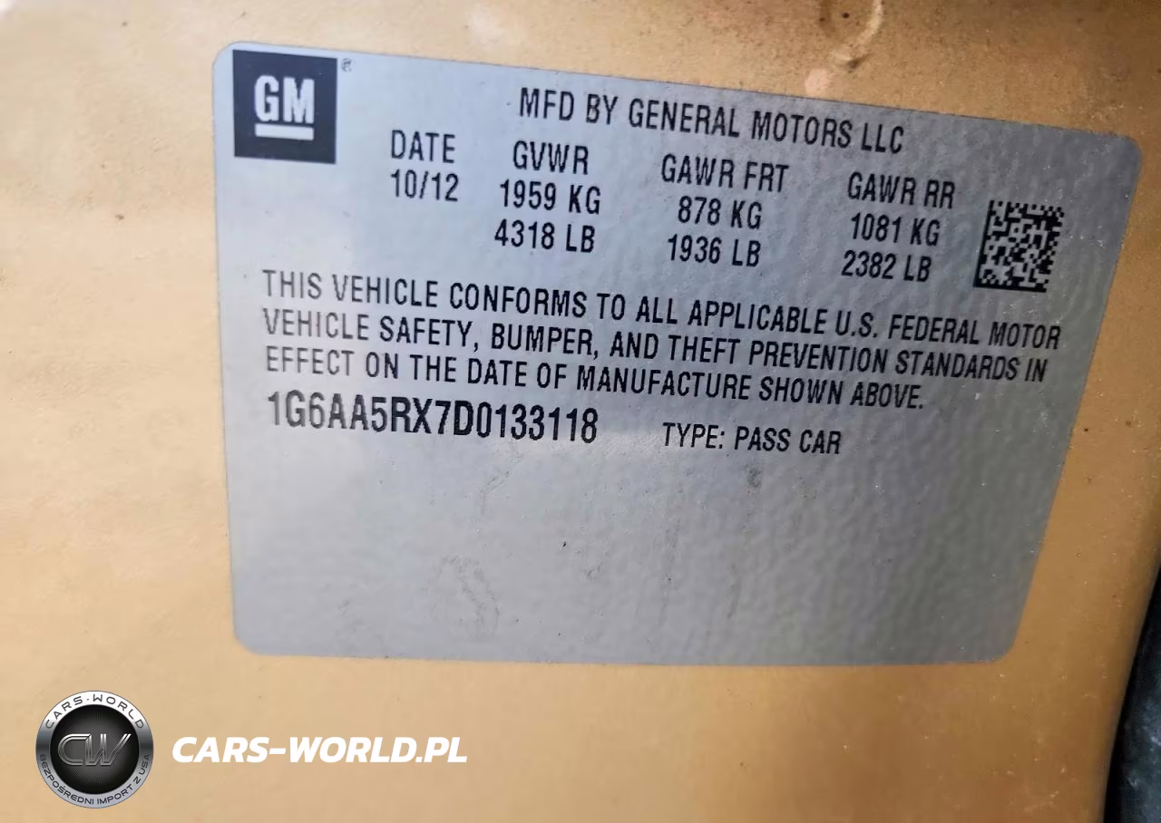 2013 Cadillac Ats VIN:1G6AA5RX7D0133118 - 12