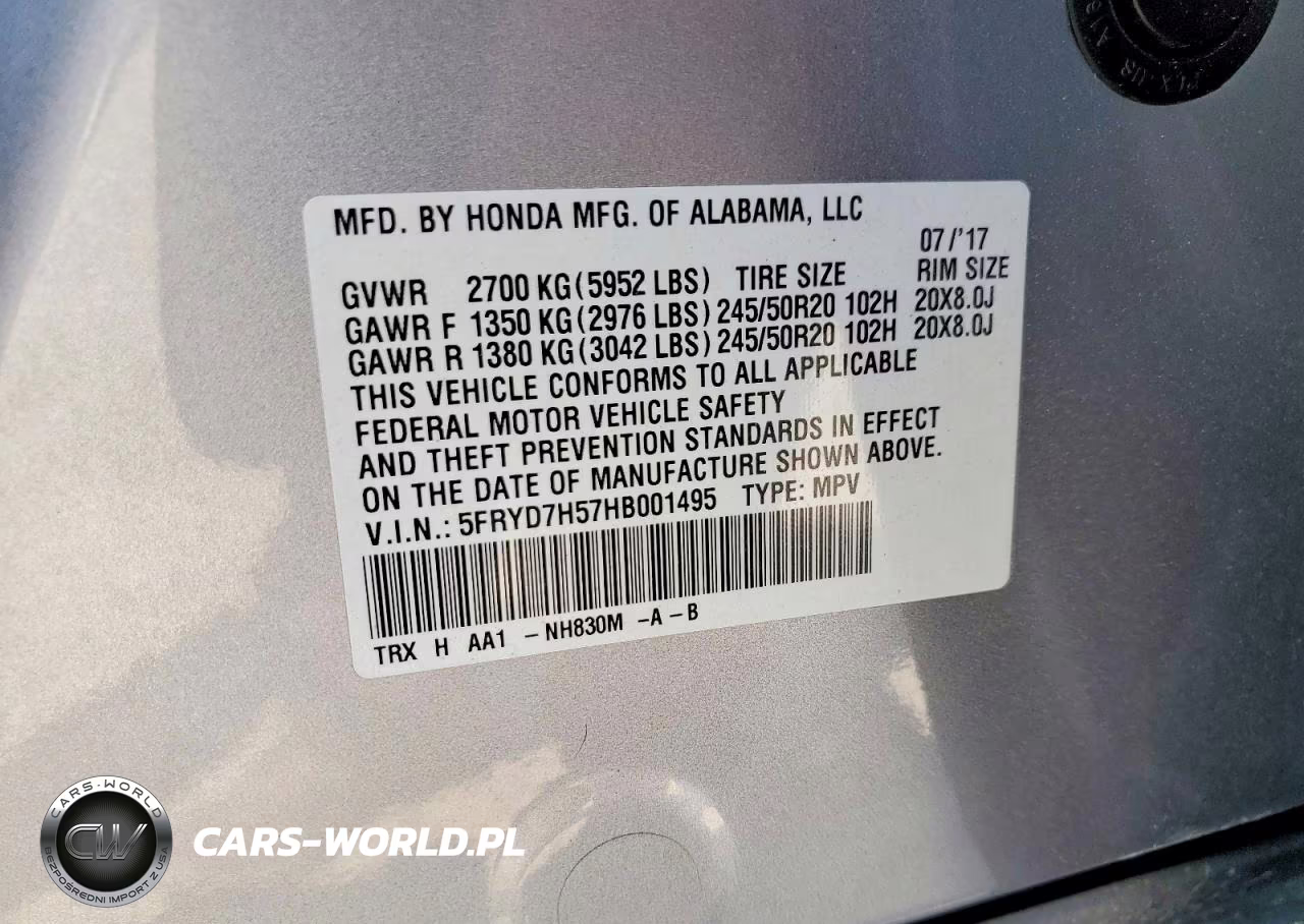 2017 Acura Mdx Sport Hybrid Technology VIN:5FRYD7H57HB001495 - 13