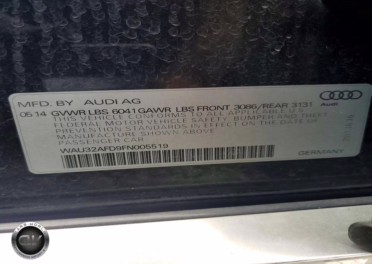 2015 Audi A8 L Quattro VIN:WAU32AFD9FN005519 - 12