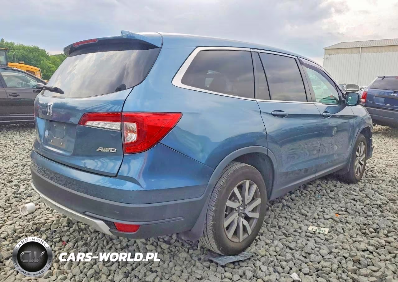 2020 Honda Pilot Ex VIN:5FNYF6H32LB066400 - 3