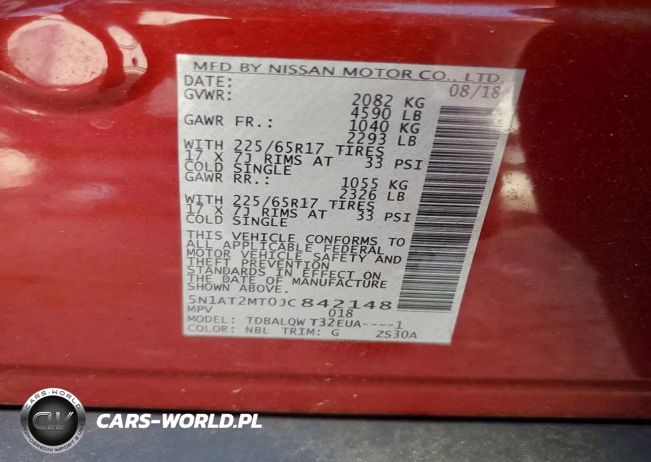 2018 Nissan Rogue S VIN:5N1AT2MT0JC842148 - 12