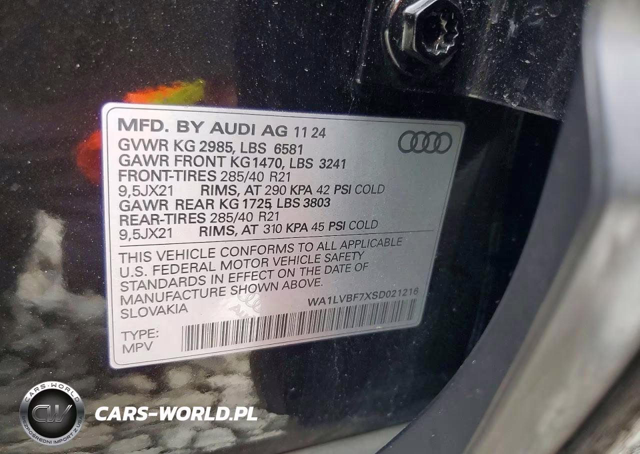 2025 Audi Q7 Premium Plus VIN:WA1LVBF7XSD021216 - 13