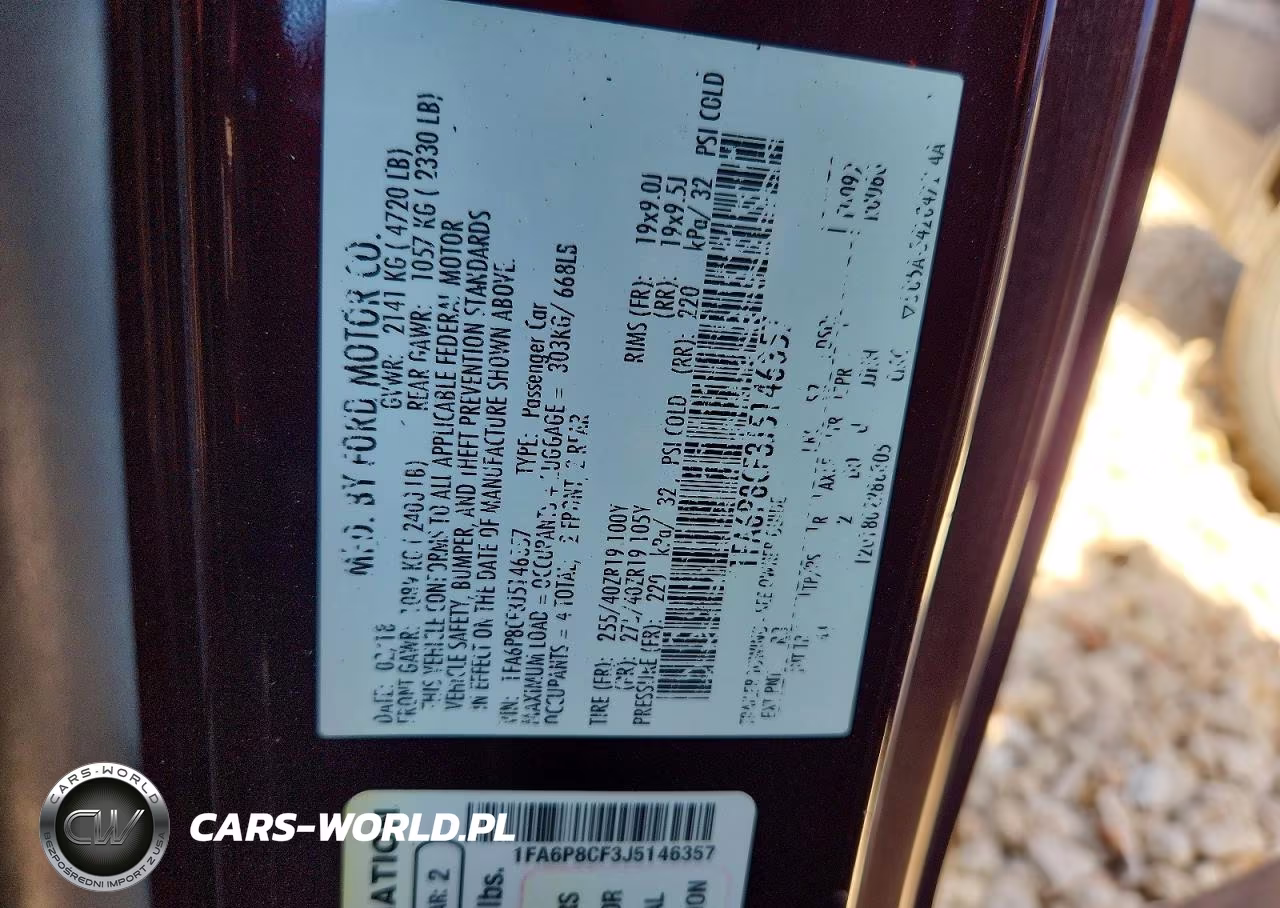 2018 Ford Mustang Gt VIN:1FA6P8CF3J5146357 - 13