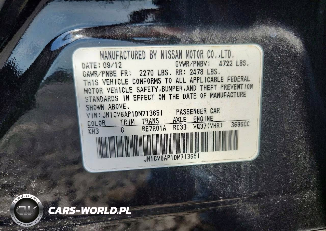 2013 Infiniti G37 Sedan Journey VIN:JN1CV6AP1DM713651 - 12