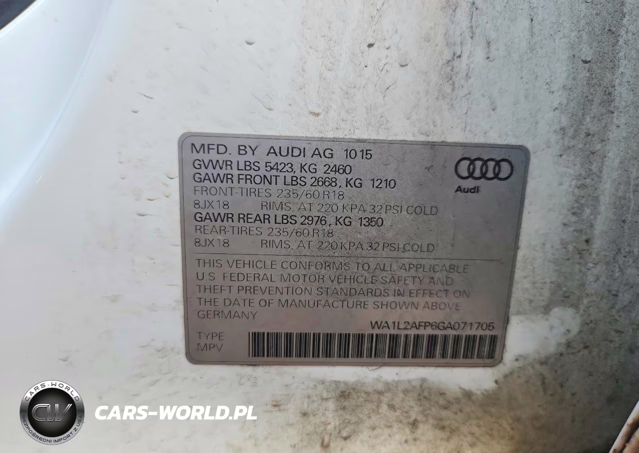 2016 Audi Q5 Premium Plus VIN:WA1L2AFP6GA071705 - 13
