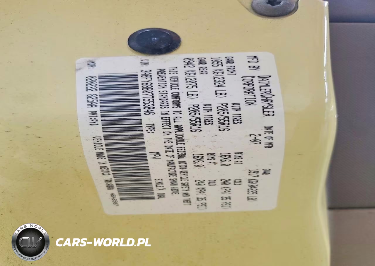 2007 Chrysler Pt Cruiser Limited VIN:3A8FY68B07T553846 - 12