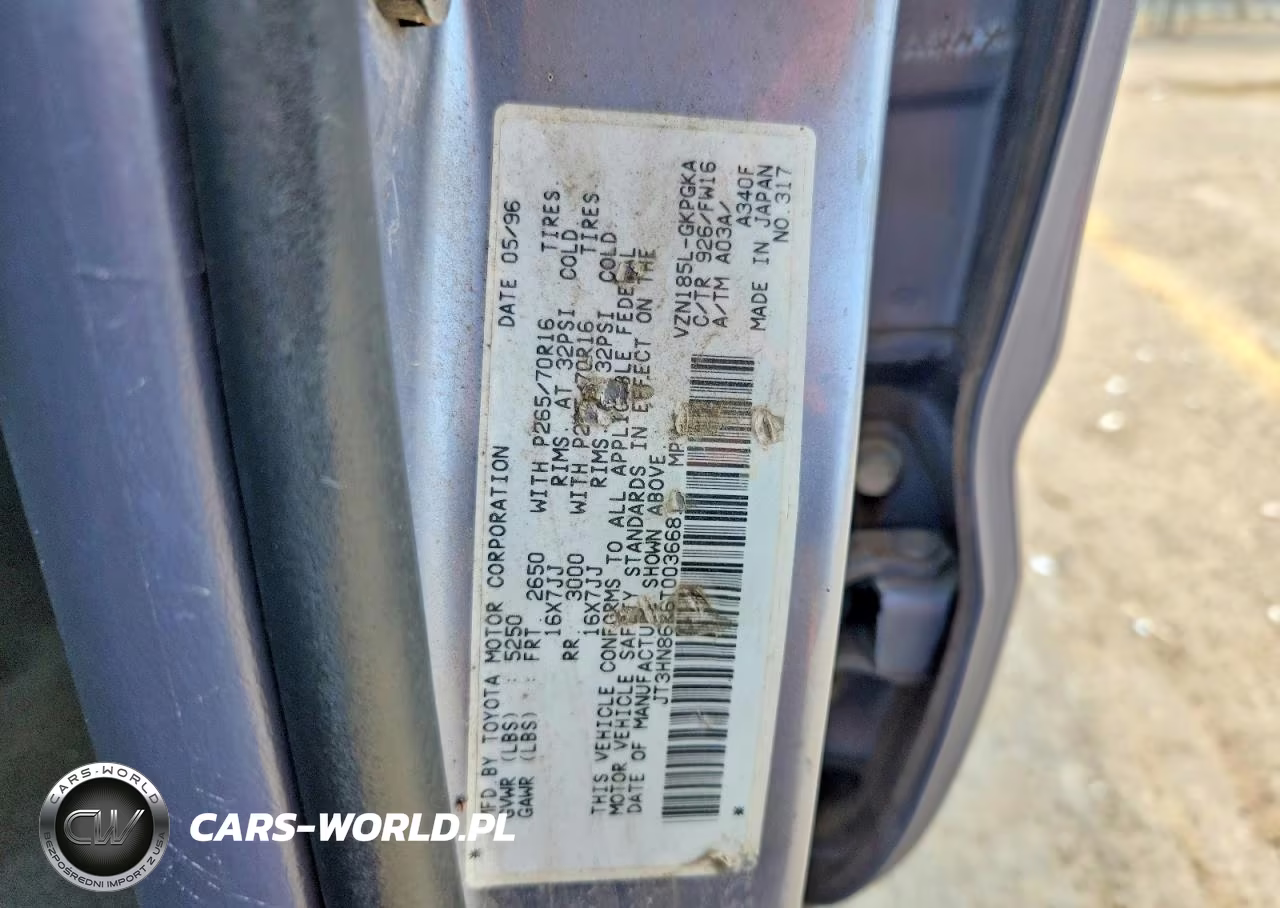 1996 Toyota 4Runner Sr5 VIN:JT3HN86R6T0036681 - 13