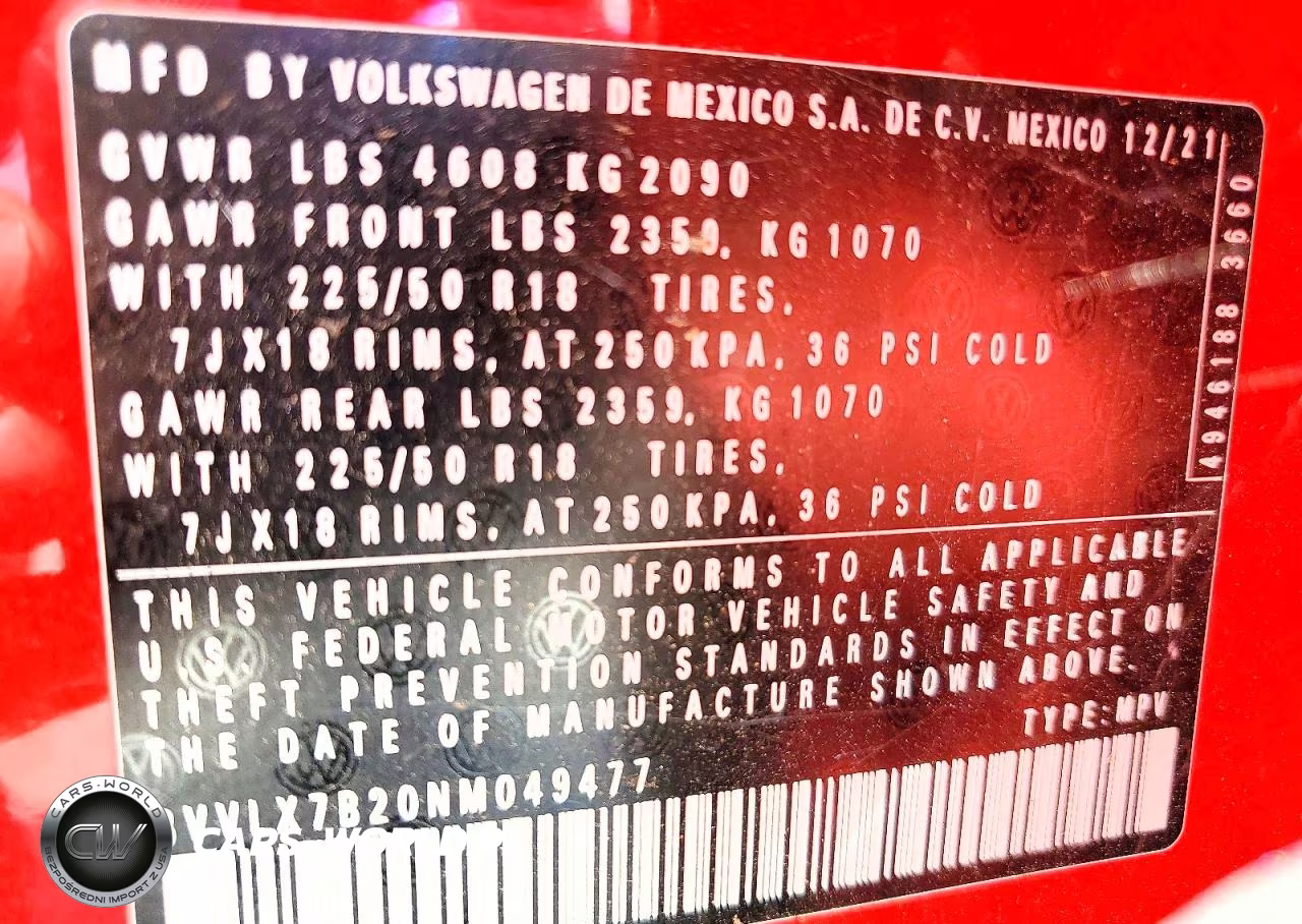 2022 Volkswagen Taos Se Iq Drive VIN:3VVLX7B20NM049477 - 13