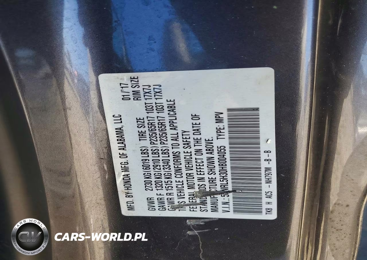 2017 Honda Odyssey Se VIN:5FNRL5H30HB004055 - 13