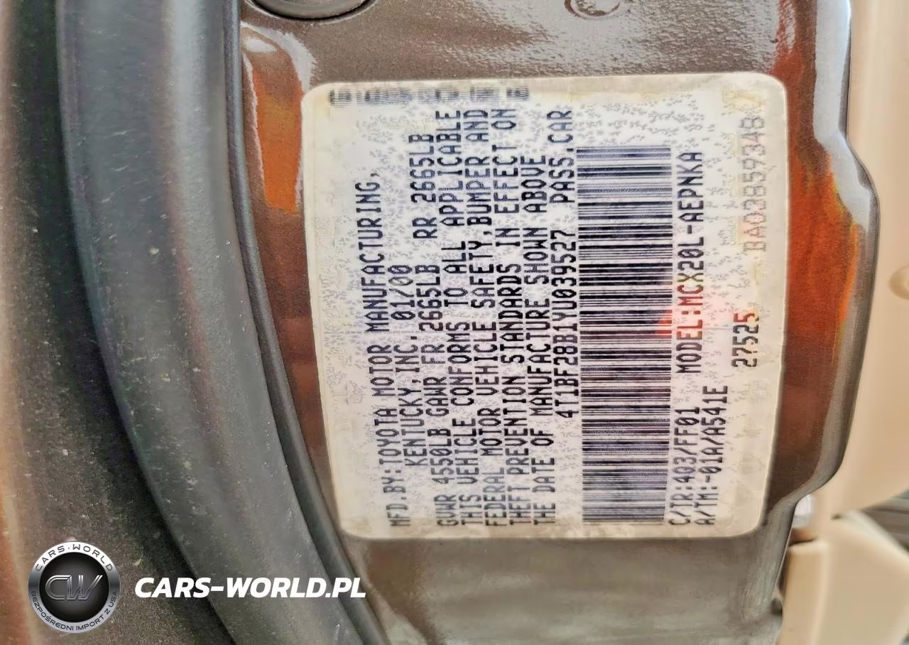 2000 Toyota Avalon Xl VIN:4T1BF28B1YU039527 - 12