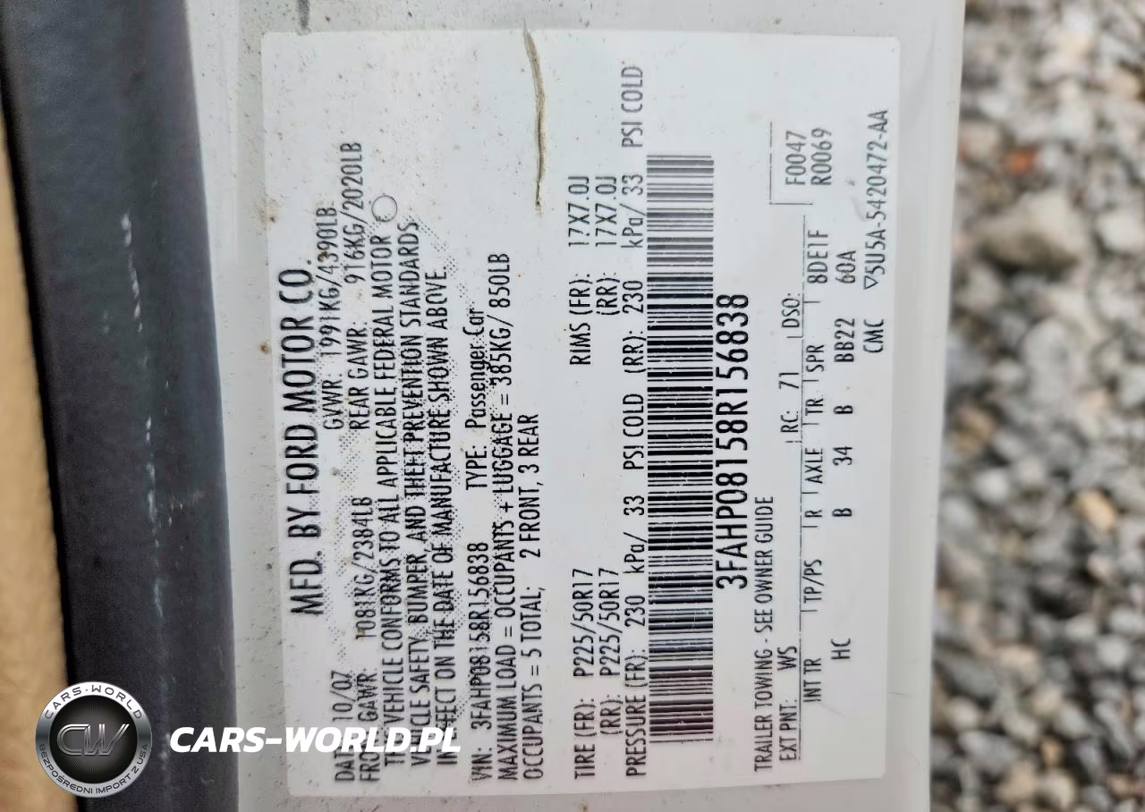 2008 Ford Fusion Sel VIN:3FAHP08158R156838 - 12