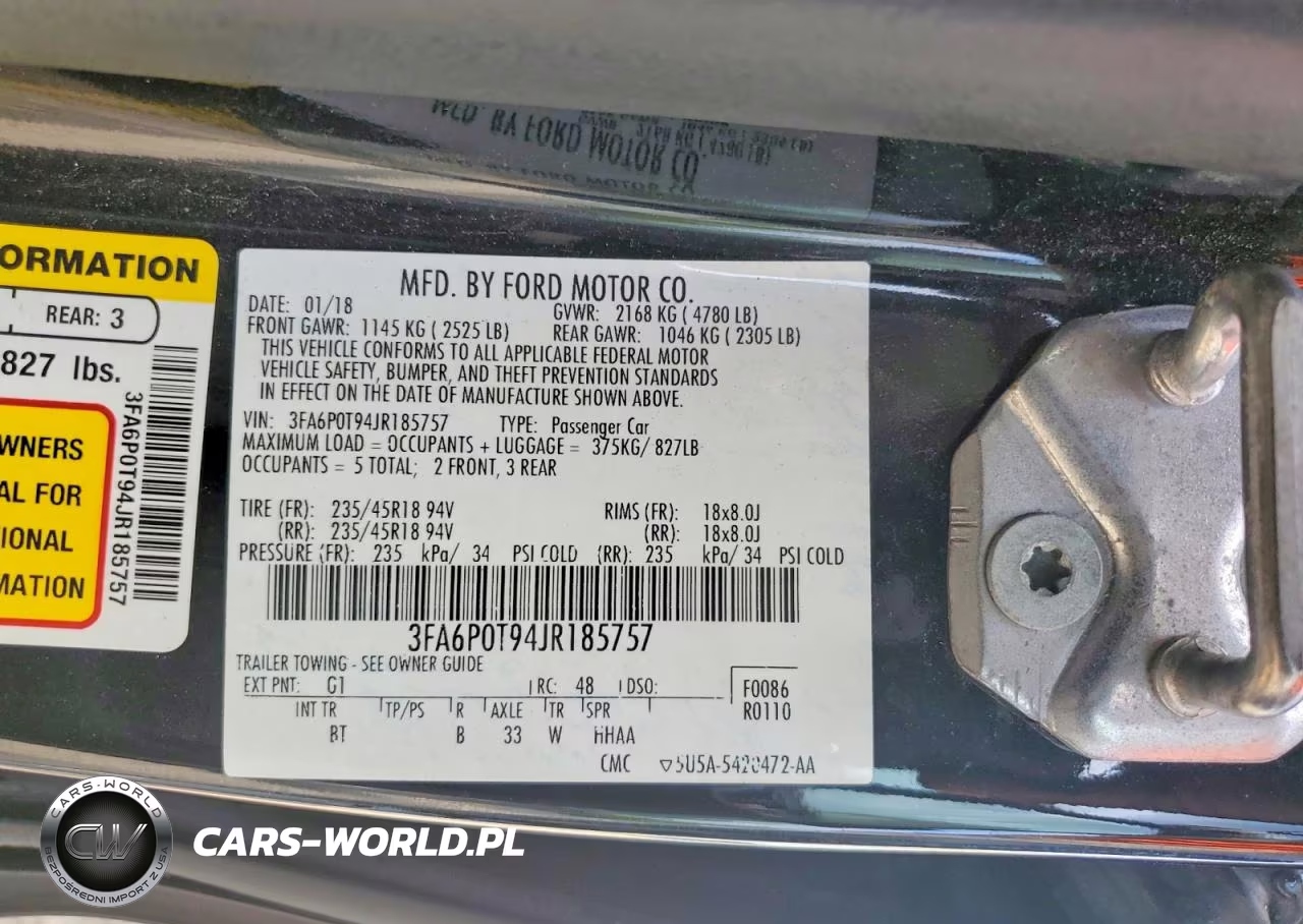 2018 Ford Fusion Se VIN:3FA6P0T94JR185757 - 12