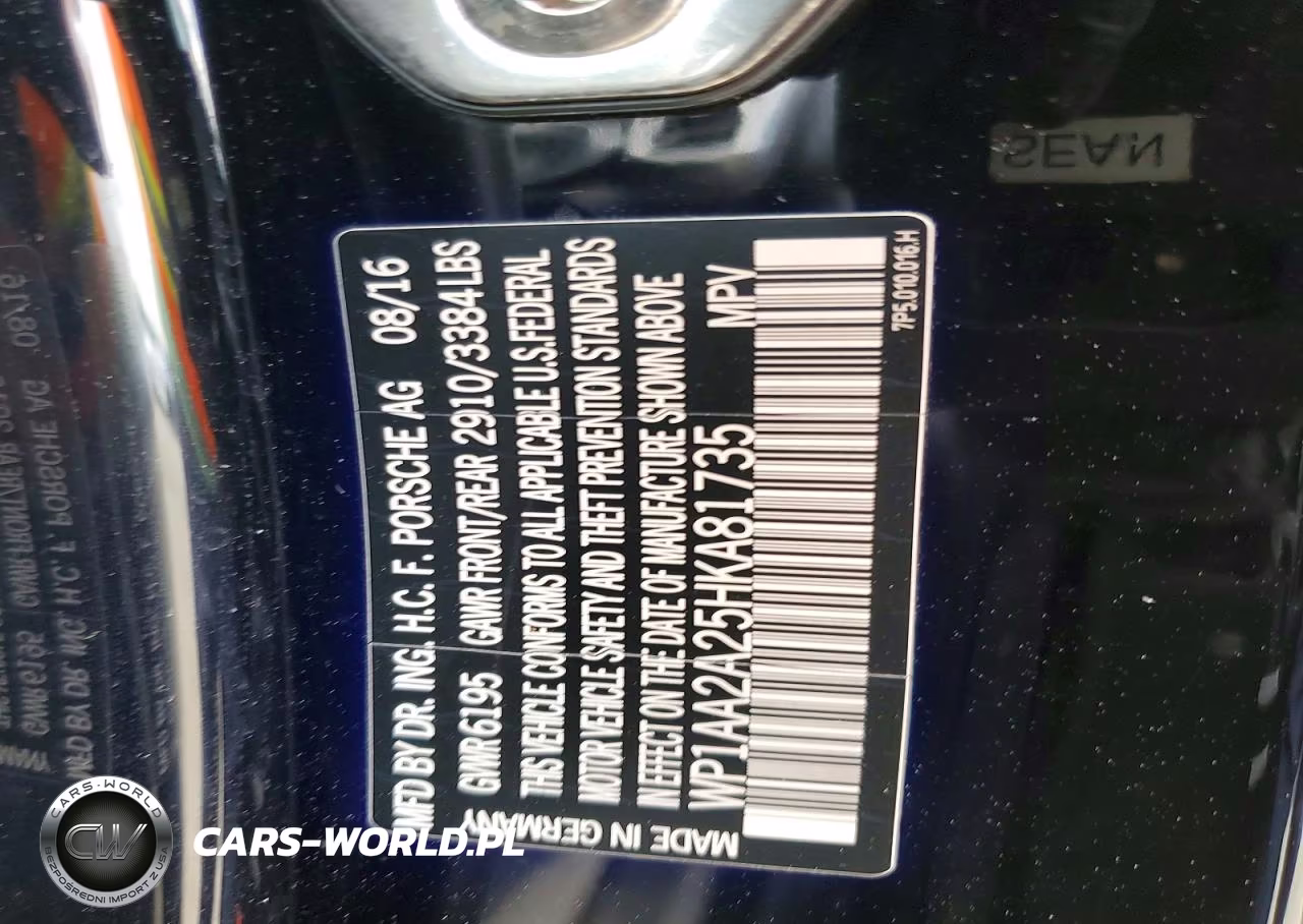 2017 Porsche Cayenne VIN:WP1AA2A25HKA81735 - 13