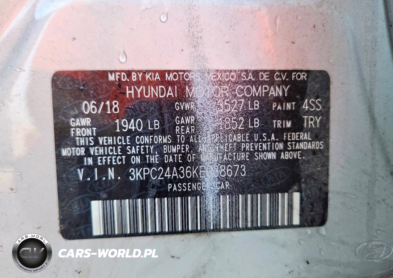 2019 Hyundai Accent Se VIN:3KPC24A36KE038673 - 12