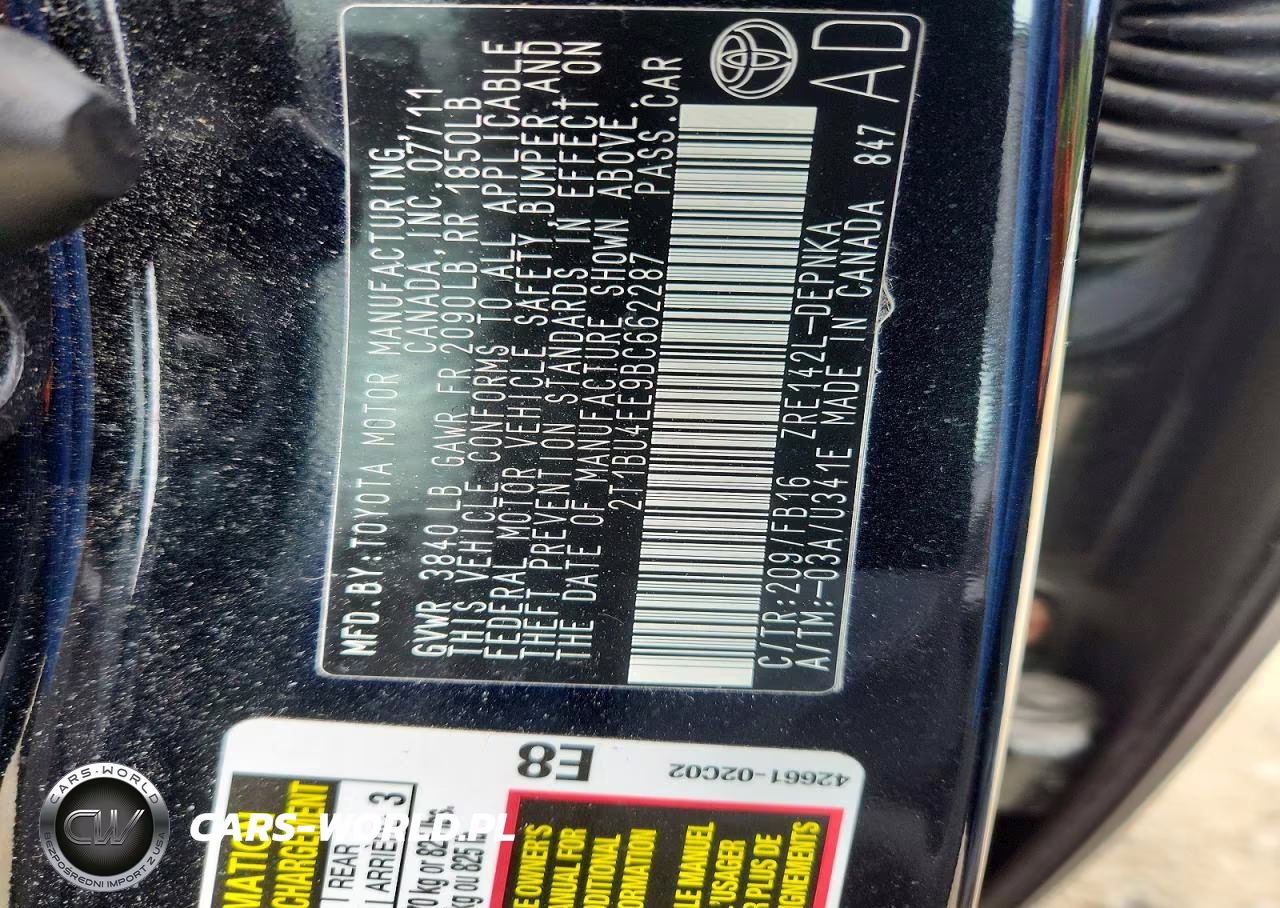 2011 Toyota Corolla Le VIN:2T1BU4EE9BC662287 - 13