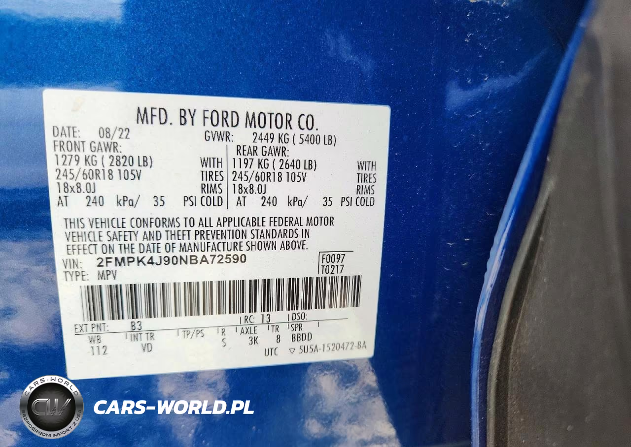 2022 Ford Edge Sel VIN:2FMPK4J90NBA72590 - 13