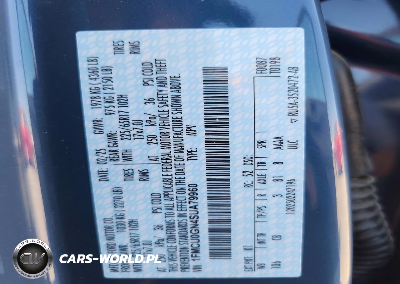 2025 Ford Escape Active VIN:1FMCU0GN4SUA79960 - 12