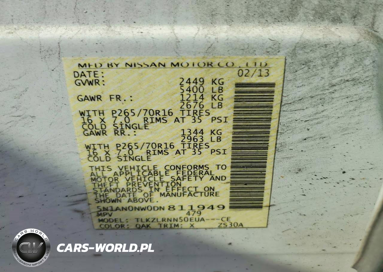 2013 Nissan Xterra X VIN:5N1AN0NW0DN811949 - 13
