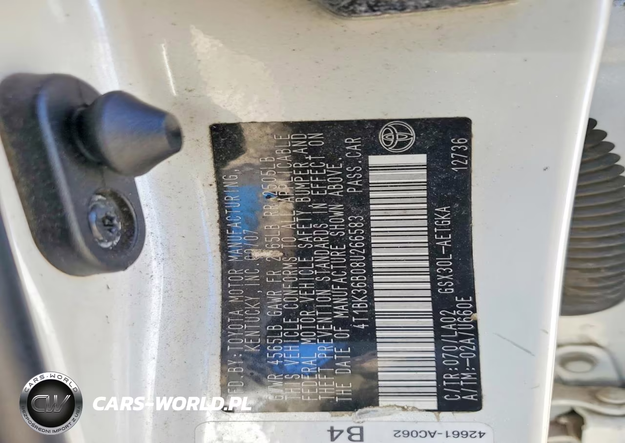 2008 Toyota Avalon Xls VIN:4T1BK36B08U266583 - 12