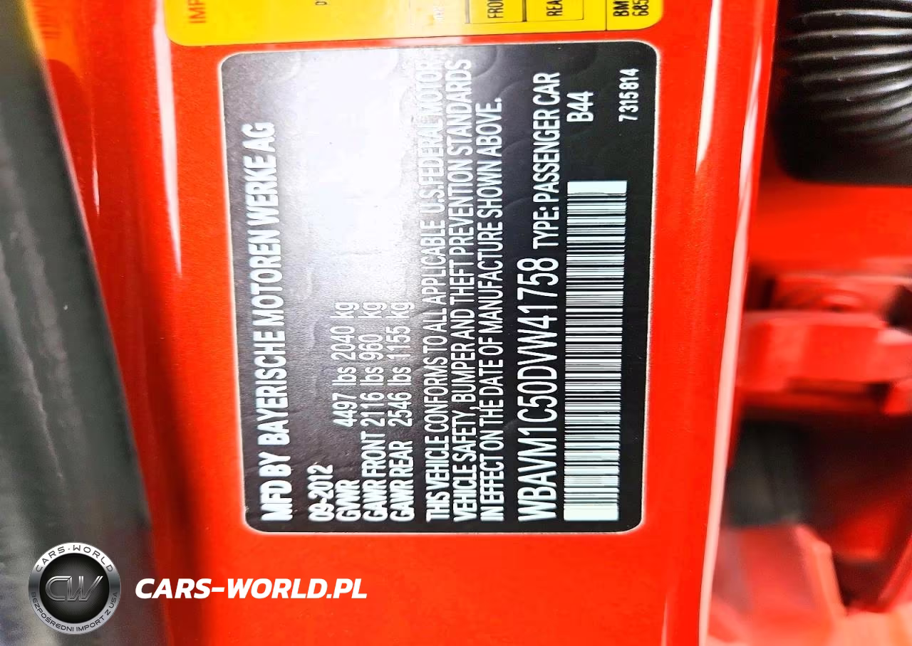 2013 BMW X1 Sdrive28I VIN:WBAVM1C50DVW41758 - 13