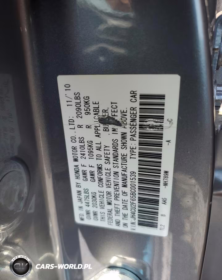 2011 Acura Tsx VIN:JH4CU2F65BC001539 - 13