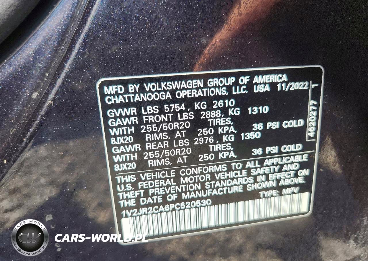 2023 Volkswagen Atlas Se VIN:1V2JR2CA6PC520530 - 13