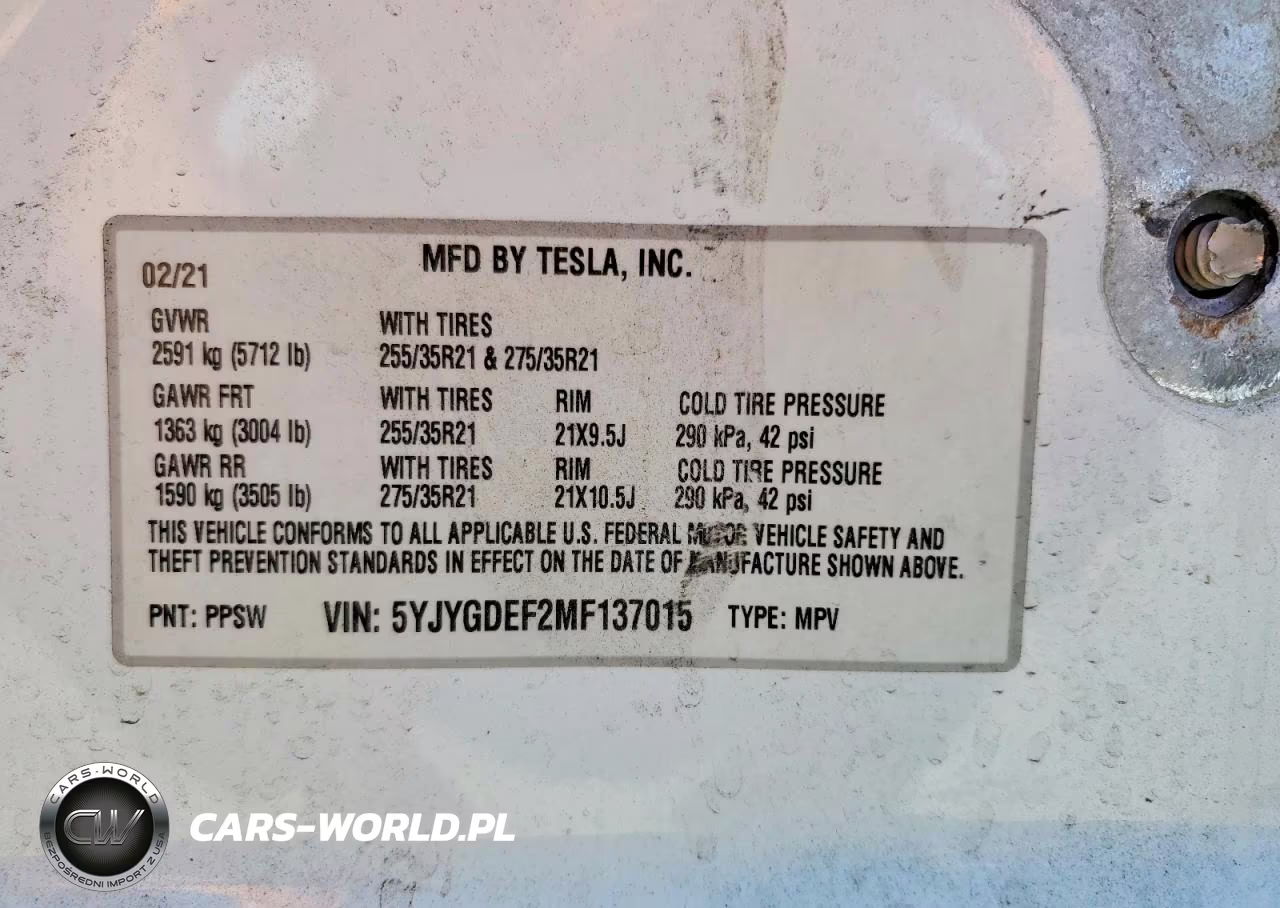 2021 Tesla Model Y VIN:5YJYGDEF2MF137015 - 12