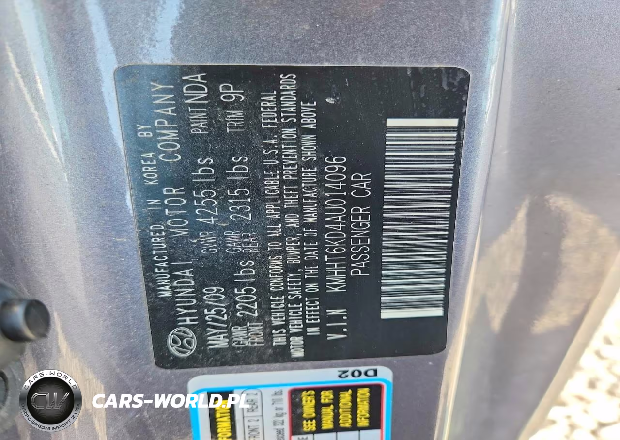 2010 Hyundai Genesis Coupe 2.0T VIN:KMHHT6KD4AU014096 - 12