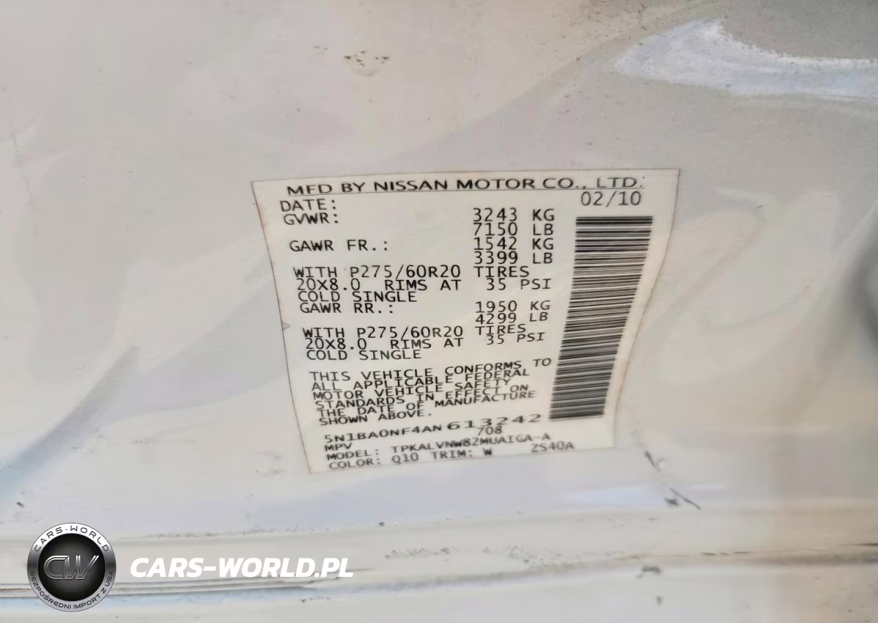 2010 Nissan Armada Platinum VIN:5N1BA0NF4AN613242 - 13