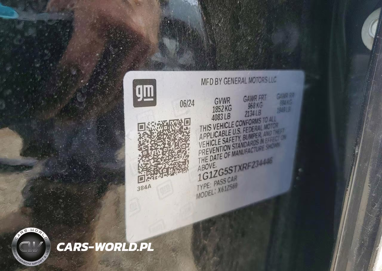 2024 Chevrolet Malibu Rs VIN:1G1ZG5STXRF234446 - 12