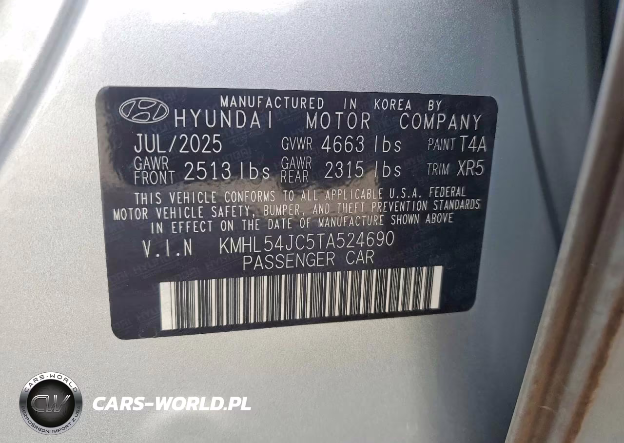 2026 Hyundai Sonata N Line VIN:KMHL54JC5TA524690 - 12