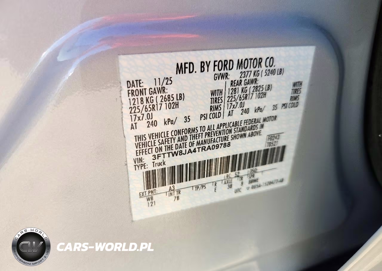 2026 Ford Maverick Xlt VIN:XFTTW8JA4TRA09788 - 12