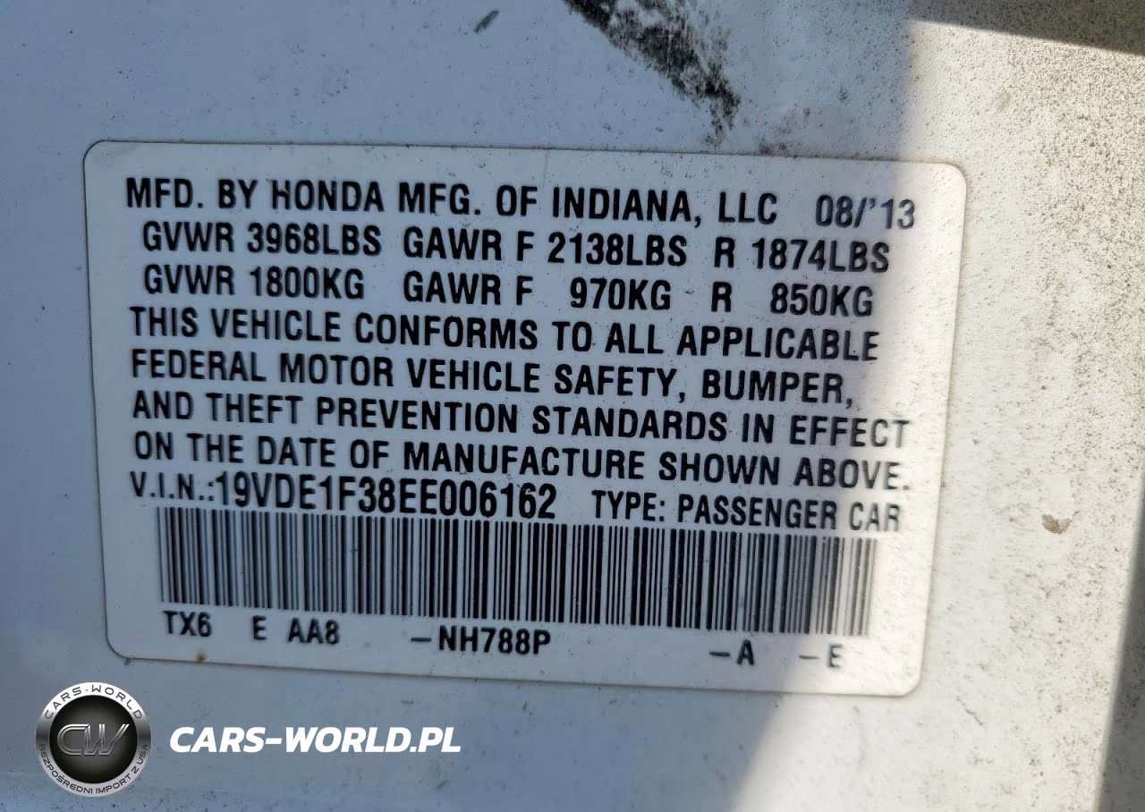 2014 Acura Ilx 20 VIN:19VDE1F38EE006162 - 13