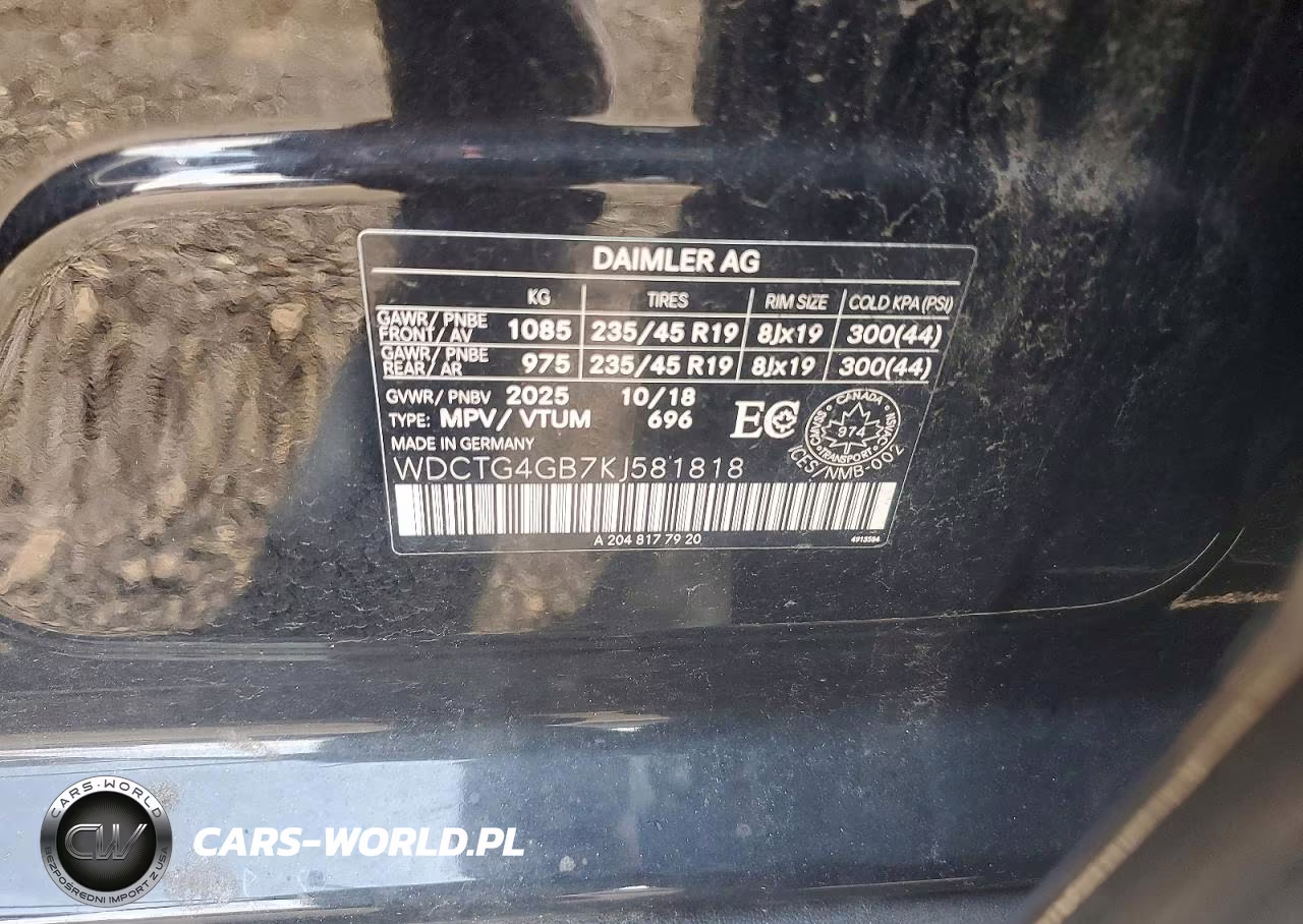 2019 Mercedes-Benz Gla 250 4Matic VIN:WDCTG4GB7KJ581818 - 13