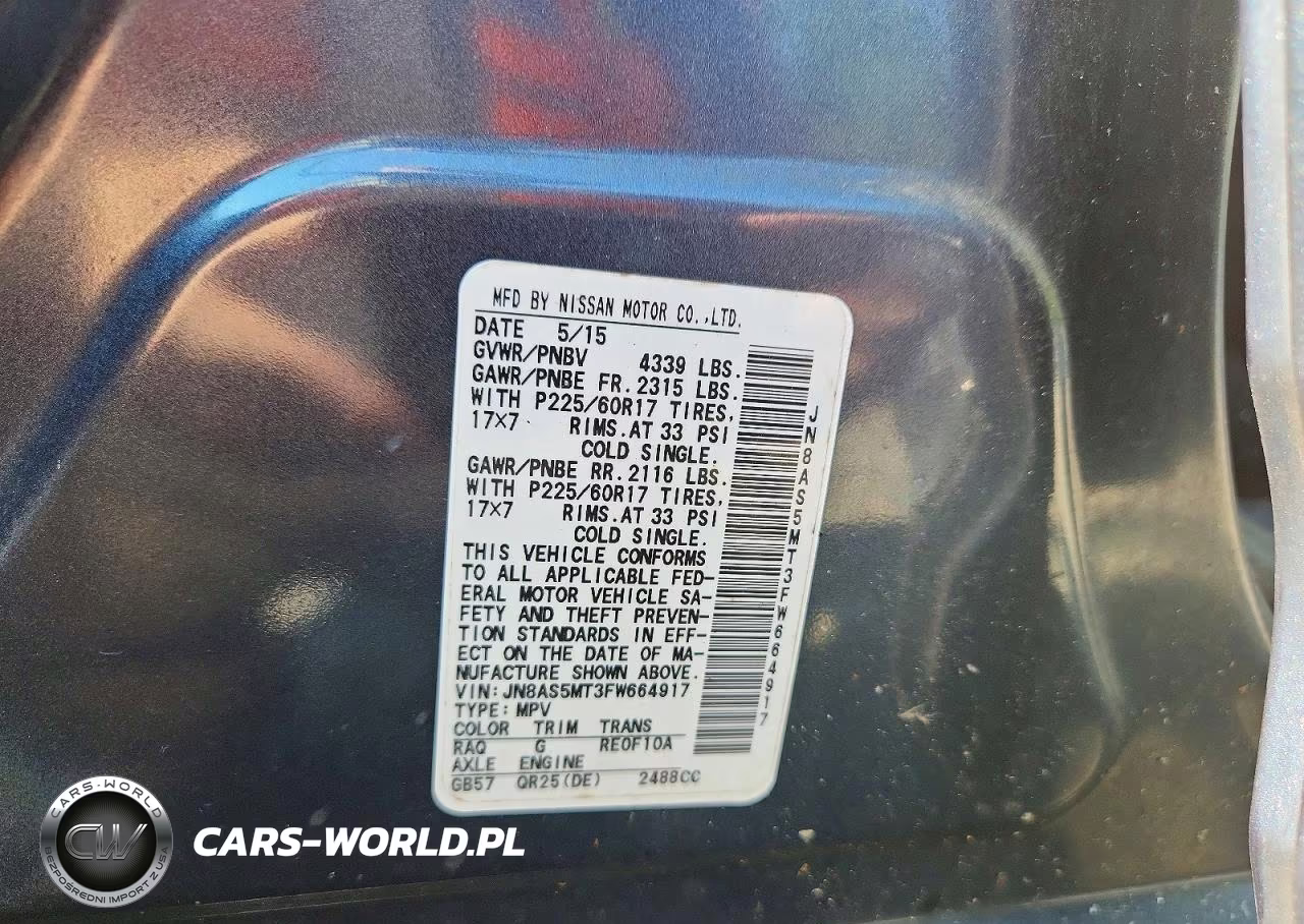 2015 Nissan Rogue Select S VIN:JN8AS5MT3FW664917 - 13