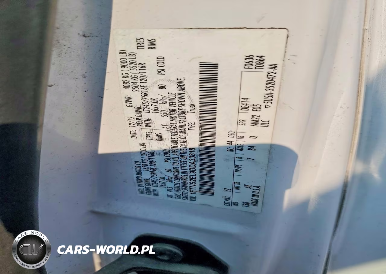 2013 Ford E250 Delivery Van VIN:1FTNS2EL9DDA33818 - 14