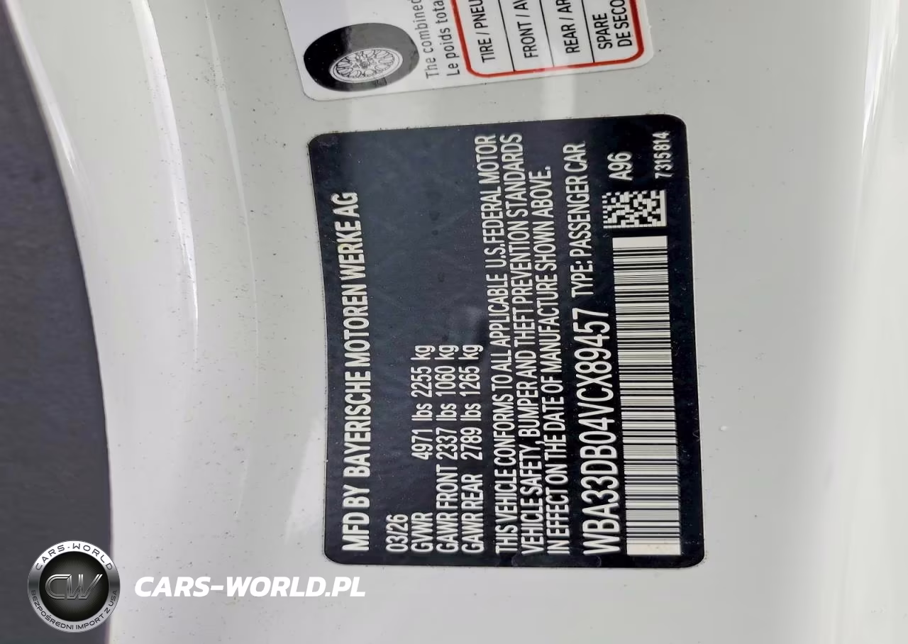 2027 BMW 430I VIN:WBA33DB04VCX89457 - 12